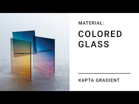 Glass Material. Gradient map.