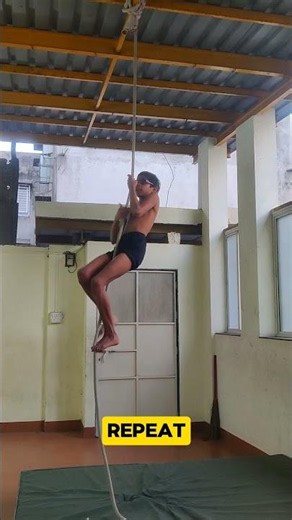 Rope Mallakhamb Climbing Tutorial | Step By Step #shorts