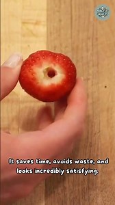 The Straw Strawberry Stem Remover #shorts #diy #hack