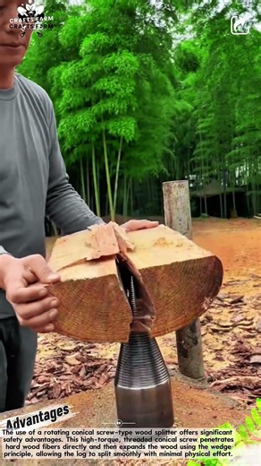 Wood Splitting: How to Cleave Heavy Logs with Screw Power