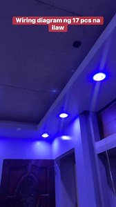 Wiring diagram ng 17 pcs na downlight na naka parallel connection #electricaltutorial #followerseveryone #everyonefollowers #electrician #highlights | Electrical Tutorial