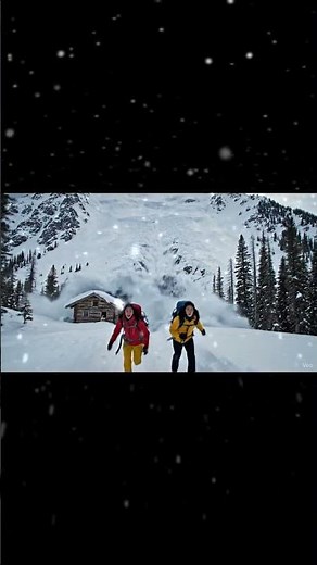 Caught in the Avalanche: Hyper-Realistic Snow Disaster Scene in 4K