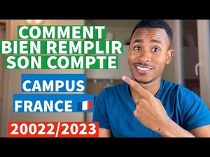 Comment s’inscrire correctement sur compte campus France 🇫🇷 / Etudes en France