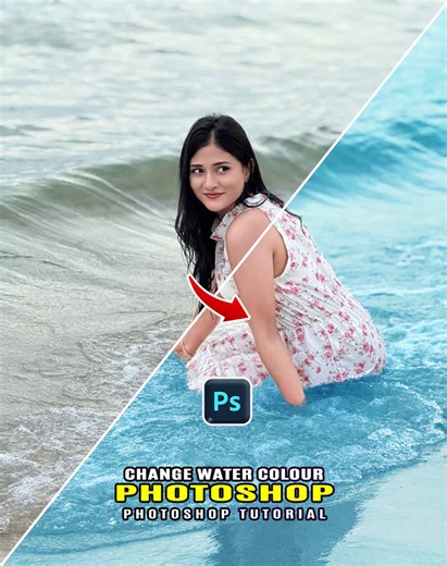 4.6K views · 49 reactions | Master in Photoshop | Change water color in Photoshop Photoshop Tutorial Everyday New Video #highlights #everyone #follow #trendingvideo #photoshop #tutorial #photography | Smart Graphic Trick | Facebook