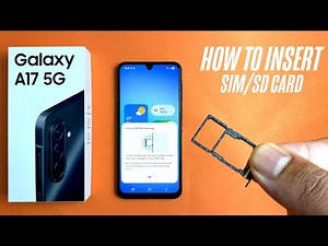 Samsung Galaxy A17 (4G/5G) - How to insert the SIM/MicroSD card?