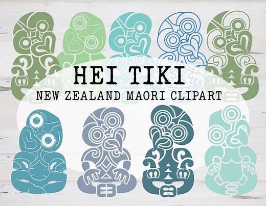 Hei Tiki Clipart: New Zealand Maori PNG Images (digital Download) - Etsy New Zealand