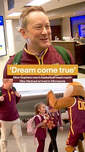 100K views · 601 reactions | Niko Medved arrived in Minnesota Monday night after being named the new head coach of the Gophers' men's basketball team. | Fox 9 | Facebook