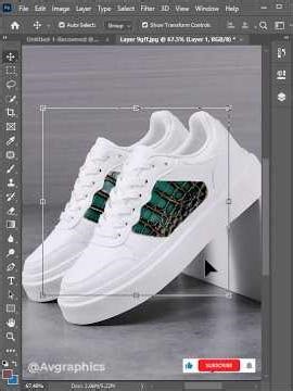 CREATING PATTERN ON A SHOE | ADOBE PHOTOSHOP #adobe #illustrator #photoshop #shorts #pattern