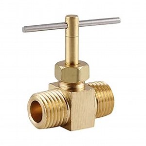 Midline Valve OW58-14-VL 1/4" MIP COMP X 1/4" MIP Straight Needle Valve