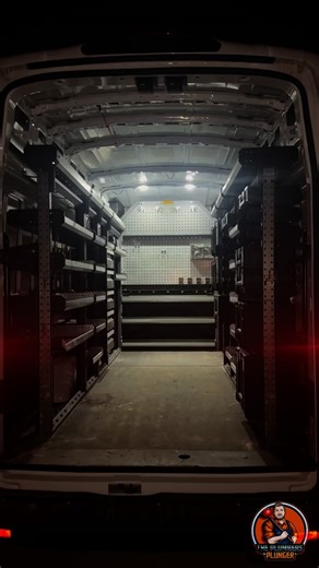 ThePlumbersPlunger on Instagram: "PART 1: 1 year review on the 1st shelving system I installed in my van when I started my plumbing company. #bottsmartvan #plumber #van #fyp"