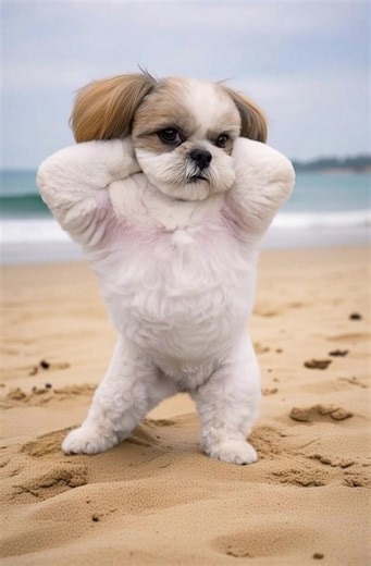 らんちゃんの可愛いシーズーダンス