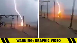 Lightning Strike Kills 2 People On Mexico Beach, Horrifying Video