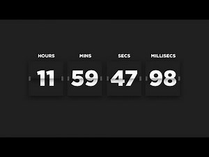 How to design a FLIP CLOCK in Photoshop