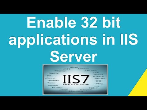 How to Enable 32 bit Applications in Application Pool of IIS Server ?