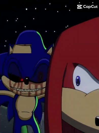 EDIT OF SONIC EXE ☠️🔵 VS KNUCKLES NIGHT 👹🔴 #sonic #edit #sonicexe #Knuckles