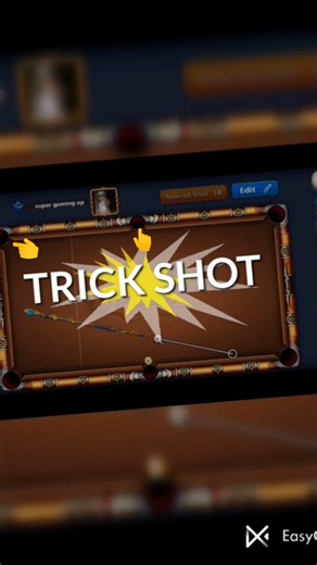 What a shot 🤵‍♂️ 8 ball pool trick shot || super gaming op #8ballpool #shorts #trick #snooker
