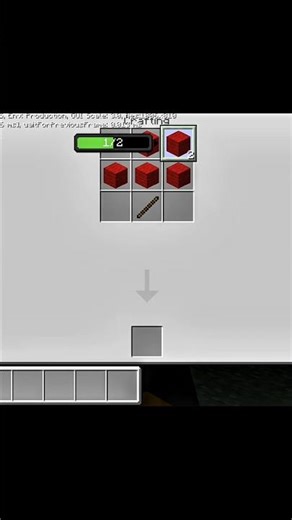 Minecraft Red Banner Recipe #shorts #youtubeshorts