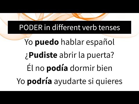 Master PODER in Every Spanish Tense Easily!