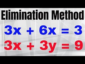 Solve Systems of Equations-Elimination Method