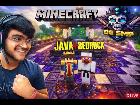 🔴Minecraft OG SMP LIVE | Crossplay Java + Bedrock🔴 #minecraftlive #smplive #live #shortlive