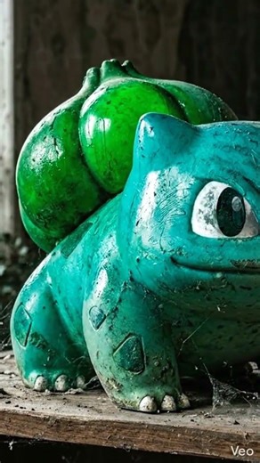 Faded Bulbasaur Plastic statue using flames #shorts