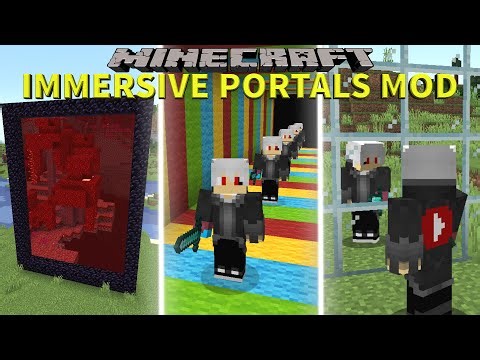 VIAJAR ENTRE DIMENSIONES SIN PANTALLA DE CARGA!! - IMMERSIVE PORTALS - MINECRAFT REVIEW MOD 1.18.2