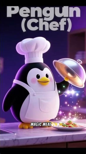“Penguin Chef Goes FULL ANIME MODE 🔥🐧”penguin cheffunny penguincute penguin videocooking#viral