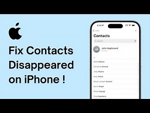 How To Fix iPhone Contacts Disappeared / Missing - Easy Solution | HTG