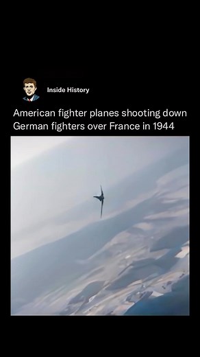 Inside History on Instagram: "Incredible footage shows the United States Army Air Force shooting German aircraft out of the skies. Filmed in 1944. In the aftermath of the D-Day landings and the subsequent Allied advance across France, it seemed for a fleeting moment that the end of the war in Europe might be in sight. Instead, the Allies faced months of fighting against a determined enemy. The bloody struggles of 1944-45 eventually ended in the final defeat of Germany. Footage upscaled to 4K, 60