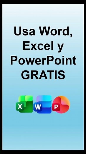 ¡Usa Word, Excel y PowerPoint GRATIS en 40 segundos! #outlook #microsoft #office #excel #word