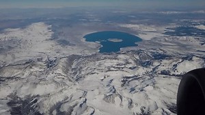Airplane Window Seat View With Jet Engine
