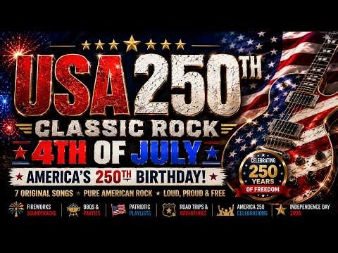🇺🇸 4th of July! 🤘 Classic Rock 🎸 American Original Rock Music 🎶 USA's 250th Birthday! 🎉🎇
