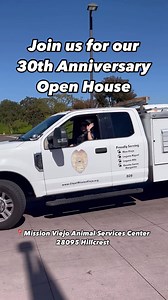 🎉 Join us for Mission Viejo Animal Services’ 30th Anniversary Open House 🎉 We’re celebrating 30 years of compassion, care, and countless happy tails! 🐾 Come and be a part of this special milestone with us. 📅 Date: Saturday, October 5 ⏰ Time: Noon-4 pm 📍 Location: Mission Viejo Animal Services Center, 28095 Hillcrest Come tour our shelter, chat with our dedicated staff, and meet some adorable adoptable animals. 🐶🐱 It’s a fantastic opportunity to learn more about our work, ask questions, an