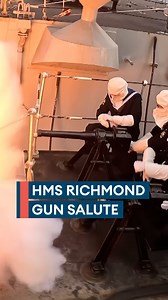 156K views · 2.1K reactions | What a way to make an entrance  The sound of guns marked the return of HMS Richmond as the vessel arrived back at HMNB Devonport after spending nearly eight months at sea Find out how the crew felt about coming home ➡️ https://brnw.ch/21wY1B1 | Forces News | Facebook