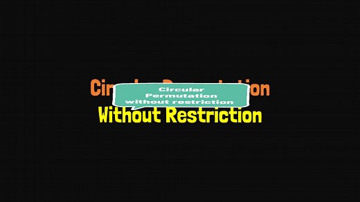 Circular Permutation without Restriction: How to Seat 4 Males and 4 Females | Math Tutorial