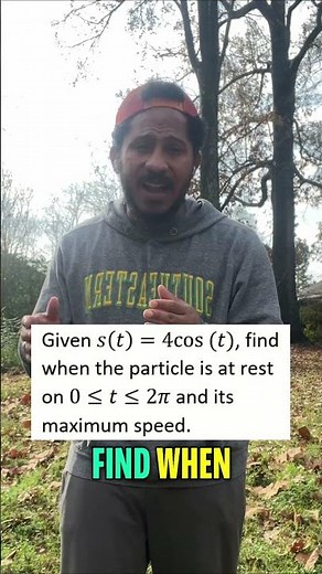 Velocity & Speed: Calculus Challenge Day 28! #shorts