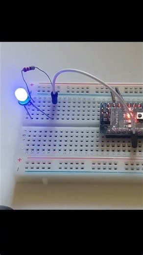 Controls an LED using Pulse Width Modulation