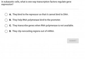 In eukaryotic cells, what is one way transcription factors regu... | Filo