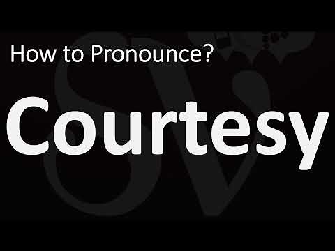 How to Pronounce Courtesy? (CORRECTLY)