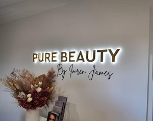 Metal Backlit Signs, 3D Business Logo Sign, Illuminated Letter Signs, Salon Reception Signs, Laser Cut Sign, Office Wall Sign, Med Spa Sign - Etsy UK