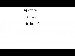 Expanding Brackets questions with answers - Melissa Maths