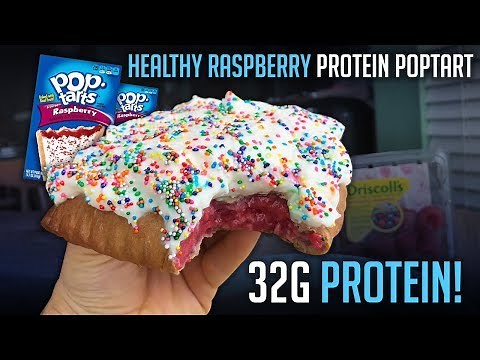 Healthy Frosted Raspberry Protein Pop Tart Recipe with 32g Protein! | The Flexible Dieting Lifestyle
