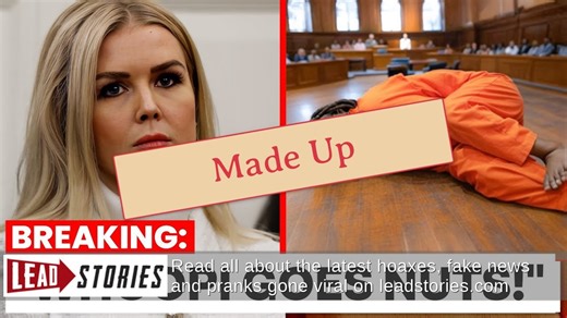Fact Check: Whoopi Goldberg Did NOT Collapse In Court Or Lose Fictional $800 Million Lawsuit From Karoline Leavitt -- AI Video | Lead Stories