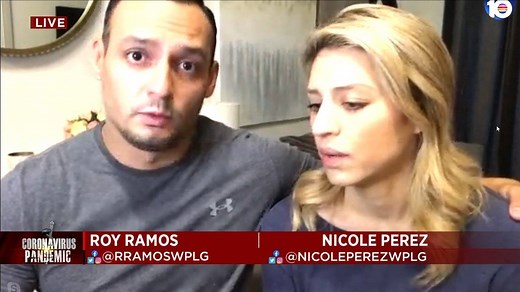55K views · 1K reactions | COVID-19 is hitting Local 10 reporter Roy Ramos much harder than his wife, anchor Nicole Perez. They share an update from their home as they battle the virus. | WPLG Local 10 | Facebook