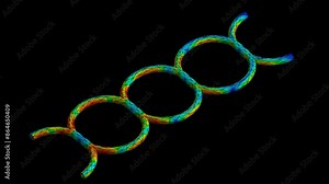 Mechanic simulation engineering - Stress and breakpoint analysis of spring under force and moment conditions