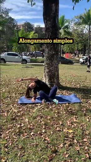 Alongamento simples para fazer em casa