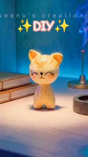 DIY Cute Clay Cat Tutorial 🐱✨ #shorts #viral #diy #ClayArt #KawaiiArt
