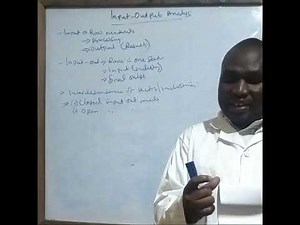 Input - Output Analysis. Application of Matrix.