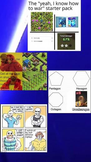 Coc meme pack #coc #clash #clashofclans #clashroyale #memes #memepack #fyp