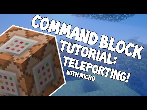 Command blocks for beginners: Teleportation | minecraft command block tutorial
